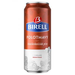 Nealkoholické pivo BIRELL, polotmavé, 0,5l