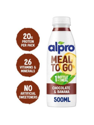 Nápoj Meal to go Alpro s príchuťou čokoláda-banán 500mℓ Nápoj Meal to go Alpro s príchuťou čokoláda-banán 500mℓ