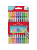 Fixky FABER CASTELL Fibre-Tip obojstranné  pastel 10 ks