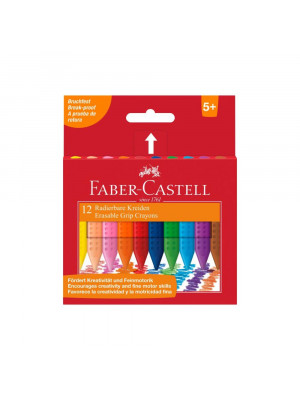 Farbičky FABER CASTELL Grip voskové, 12 ks