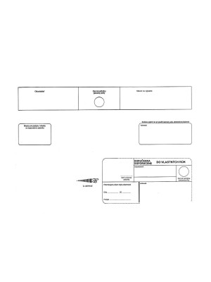 Obálky s doručenkou C4, DVR doporučene, 25 ks