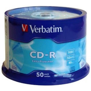 CD-R VERBATIM extra protection, CakeBox 50ks