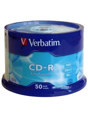 CD-R VERBATIM extra protection, CakeBox 50ks
