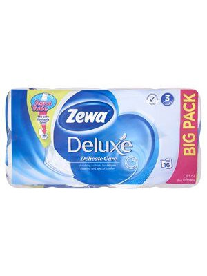 Toaletný papier ZEWA "Deluxe", 3 vrstvový 16 ks