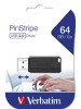 USB kľúč 2.0 VERBATIM PinStripe, 64 GB, čierny