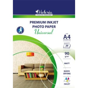 Fotopapier, VICTORIA "Universal" 90g, matný