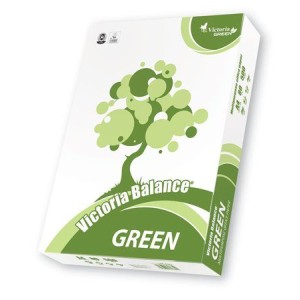Kancelársky papier VICTORIA Balance Green, recyklovaný, A4, 80g