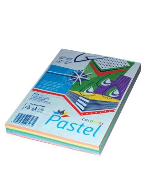 Kopírovací papier farebný pastel, mix 5x50 listov, A4, 80g
