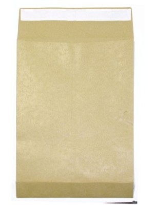 Obálky B4, s X-dnom hnedé s páskou, 10 ks