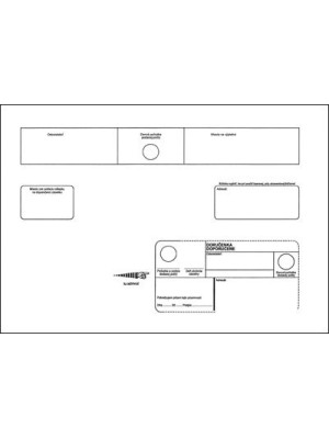 Obálky s doručenkou C4, DOP, 25 ks