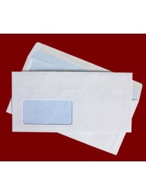 Obálky DL, s okienkon vľavo, s páskou, 50 ks