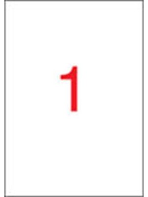 Polyesterové samolepiace etikety, biele, 210 x 297 mm