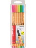 Sada linerov STABILO Point 88 Neon, 6 ks