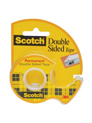 Lepiaca páska SCOTCH, obojstranná, 12 mm x 6,3 m, s dispenzorom