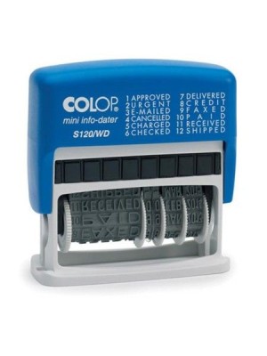 Dátumová pečiatka COLOP dater+text S120/WD 