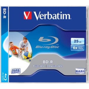 BD-R Blu-Ray SL VERBATIM potlačiteľné, 25GB