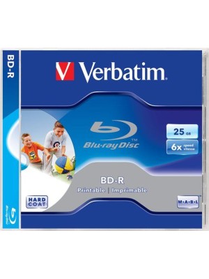BD-R Blu-Ray SL VERBATIM potlačiteľné, 25GB