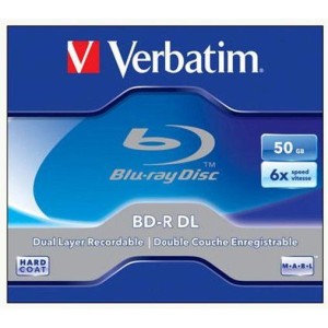BD-R DL Blu-Ray VERBATIM dvojvrstvové, 50GB