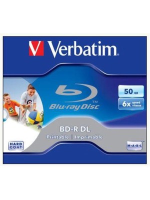 BD-R DL Blu-Ray VERBATIM dvojvrstvové potlačiteľné, 50GB