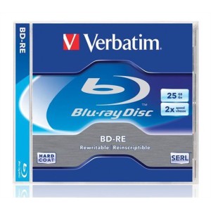 BD-RE Blu-Ray VERBATIM prepisovateľné, 25GB