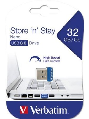 USB kľúč 3.0 VERBATIM NANO Store ´N´ Stay, 32 GB