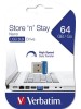 USB kľúč 3.0 VERBATIM NANO Store ´N´ Stay, 64 GB