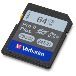 Pamäťová karta VERBATIM Pro II+, SDXC, 64 GB