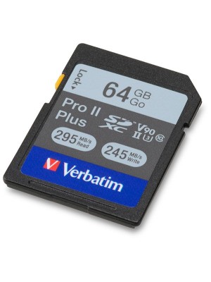 Pamäťová karta VERBATIM Pro II+, SDXC, 64 GB