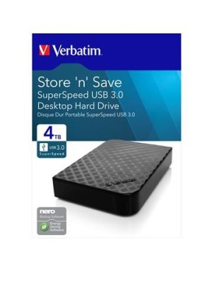 Pevný disk 3,5" VERBATIM Store ´n´ Save, 4 TB