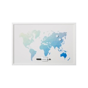 Tabuľa magnetická VICTORIA "Mapa sveta" 60 x 40 cm