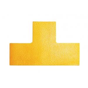 Značenie podláh DURABLE v tvare "T" žlté 10ks