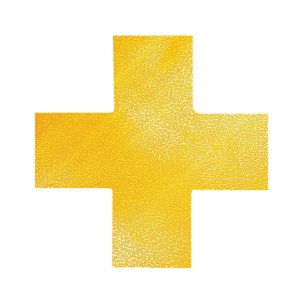Značenie podláh DURABLE v tvare "kríža" žlté 10ks