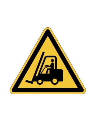 Výstražná značka na podlahu Pozor vozíky