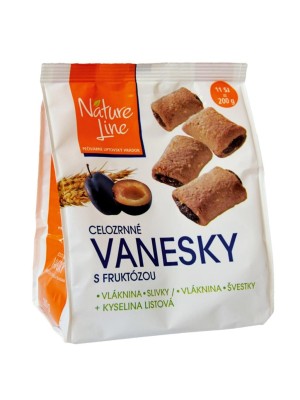 Sušienky celozrnné Vanesky so slivkami 200g
