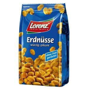 Arašidy LORENZ, korenené pikantné, 150 g