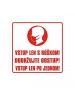 Nálepka Vstup len s ochranou tváre10x10cm