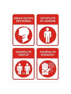 Nálepka korona 4v1 A4