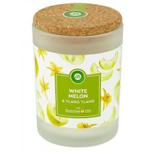 Vonná sviečka Essential Oils - Biele melóny a ylang ylang 185g