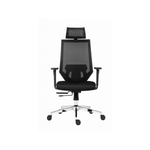 Kancelárska stolička Edge čierna s čiernym sedákom