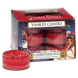 Čajová sviečka Yankee Candle - Christmas Eve, sada 12 ks