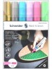 Akrylový popisovač, sada, 4 mm, SCHNEIDER "Paint-It 320", 6 rôznych farieb
