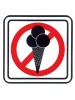 Piktogram Zákaz vstupu so zmrzlinou