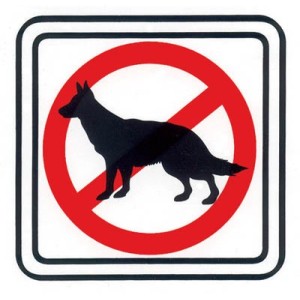 Piktogram Zákaz vstupu so psom