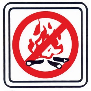 Piktogram Zákaz používania otvoreného ohňa
