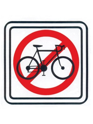 Piktogram Zákaz vjazdu s bicyklom