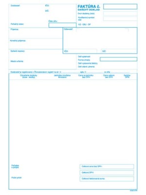 Faktúra A4 100 listová