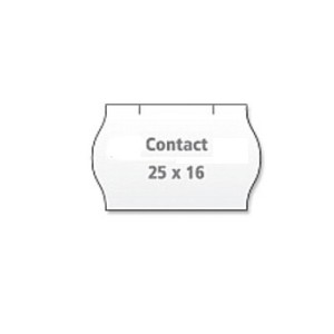 Etikety do klieští 25x16 mm, CONTACT oblé