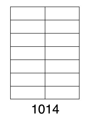 Etikety SOREX,  biele, 105x42