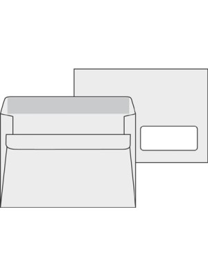 Obálky C5, s okienkom vpravo dole, samolepiace, 1000 ks