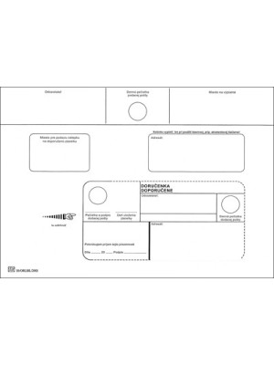 Obálky s doručenkou C5,  DOP, 1000 ks